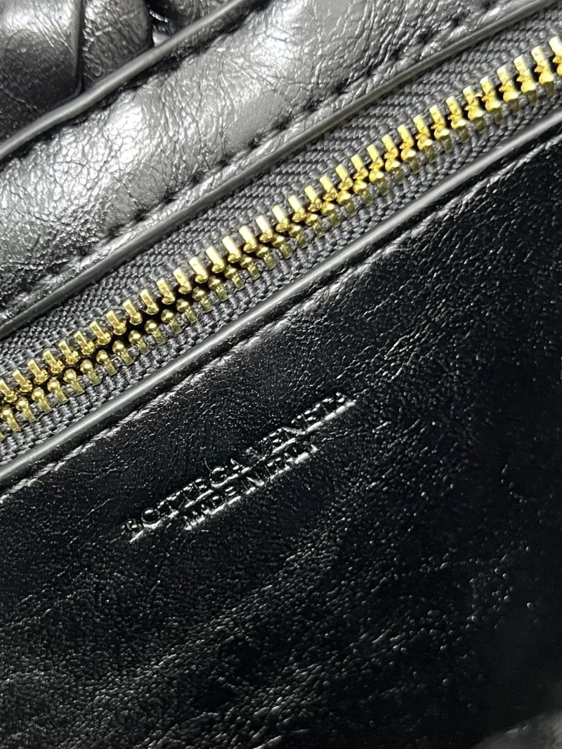 BV Black Woven Satchel Bag S0985 - Image 10