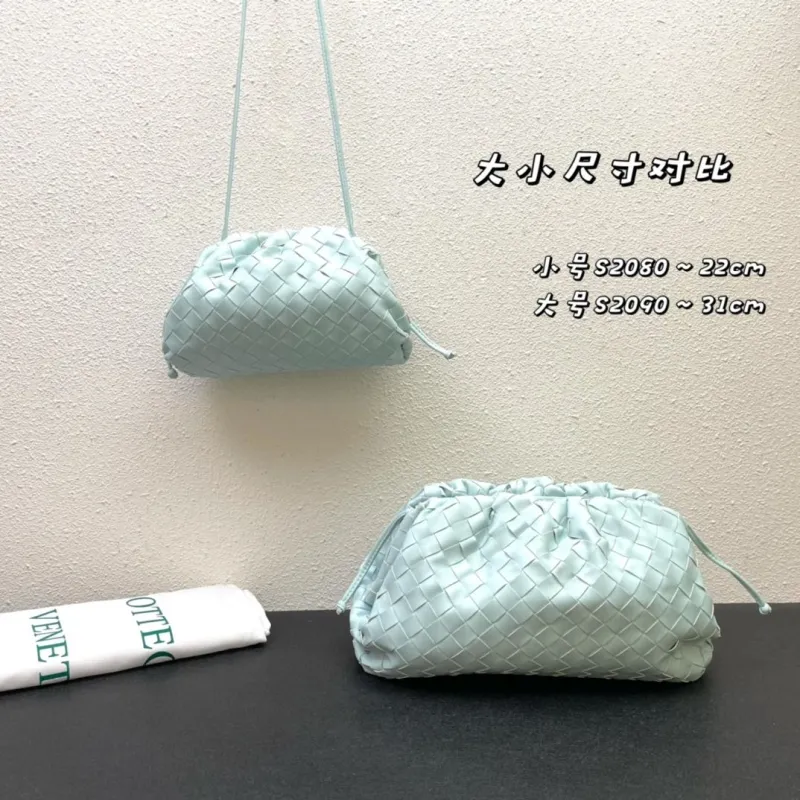 Bottega Veneta Woven Crossbody Bag S2080 Light Blue