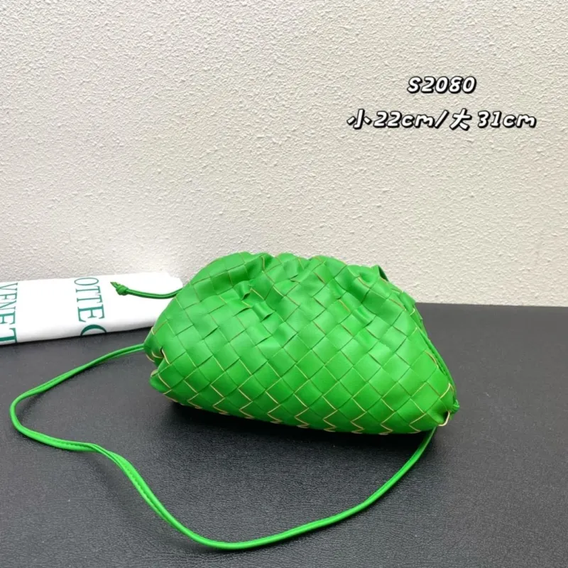 Bottega Veneta Green Woven Crossbody Bags S2080 S2090 - Image 3