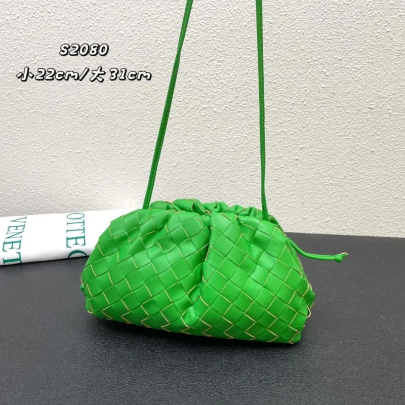 Bottega Veneta Green Woven Crossbody Bags S2080 S2090 - Image 4
