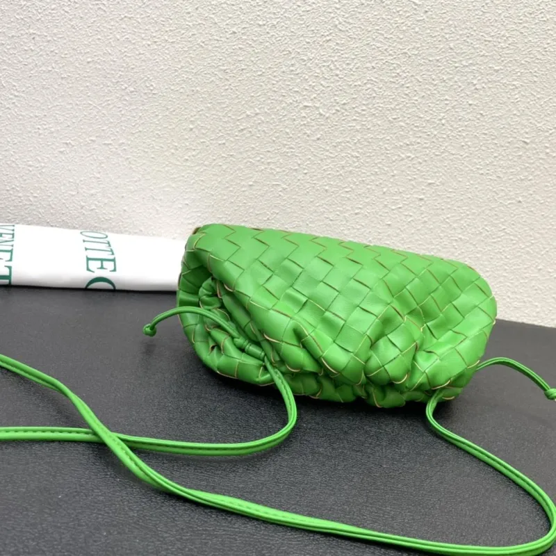 Bottega Veneta Green Woven Crossbody Bags S2080 S2090 - Image 6
