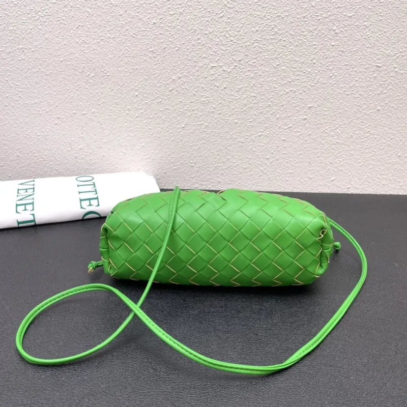 Bottega Veneta Green Woven Crossbody Bags S2080 S2090 - Image 7