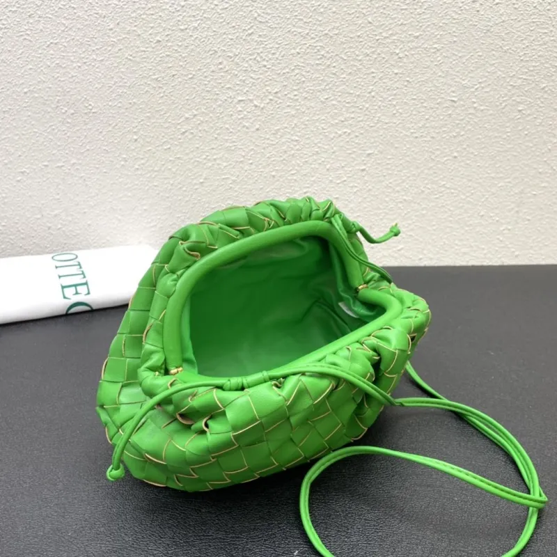 Bottega Veneta Green Woven Crossbody Bags S2080 S2090 - Image 8