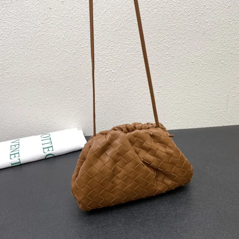 Bottega Veneta Brown Woven Crossbody Bag S2080 S2090 - Image 5