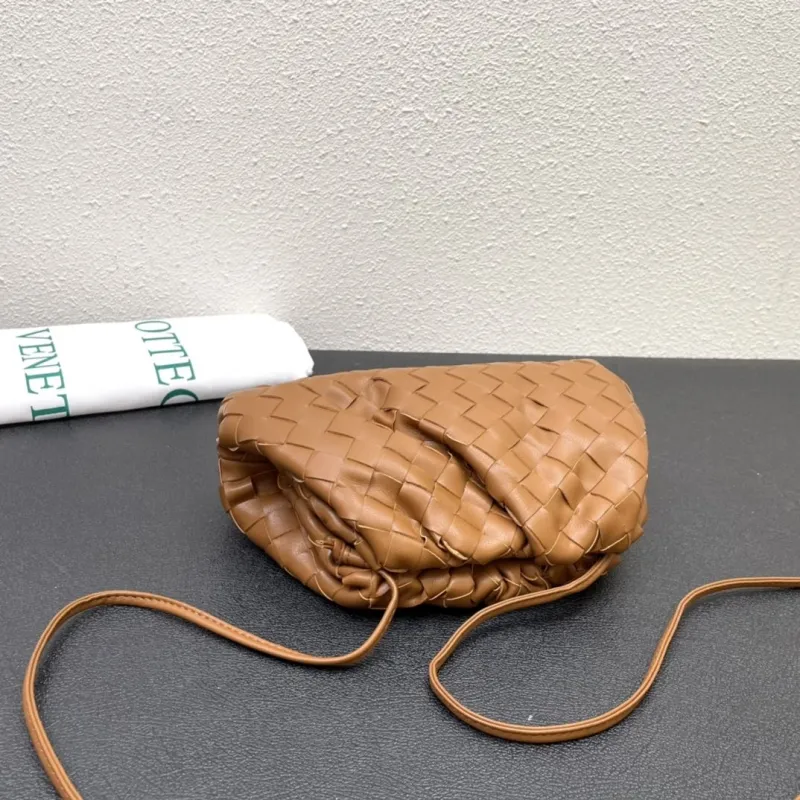 Bottega Veneta Brown Woven Crossbody Bag S2080 S2090 - Image 6