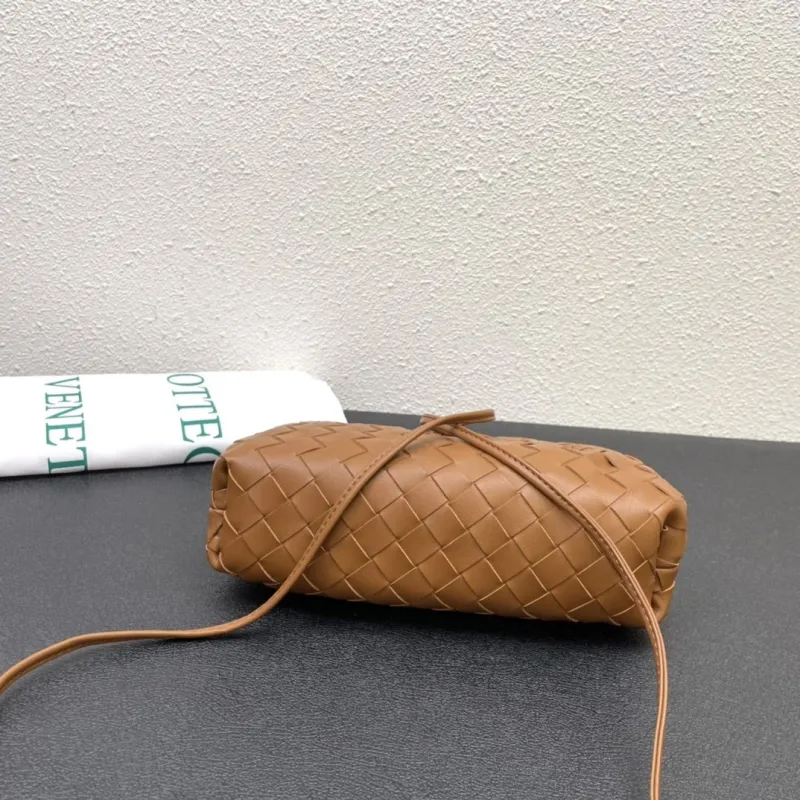 Bottega Veneta Brown Woven Crossbody Bag S2080 S2090 - Image 7