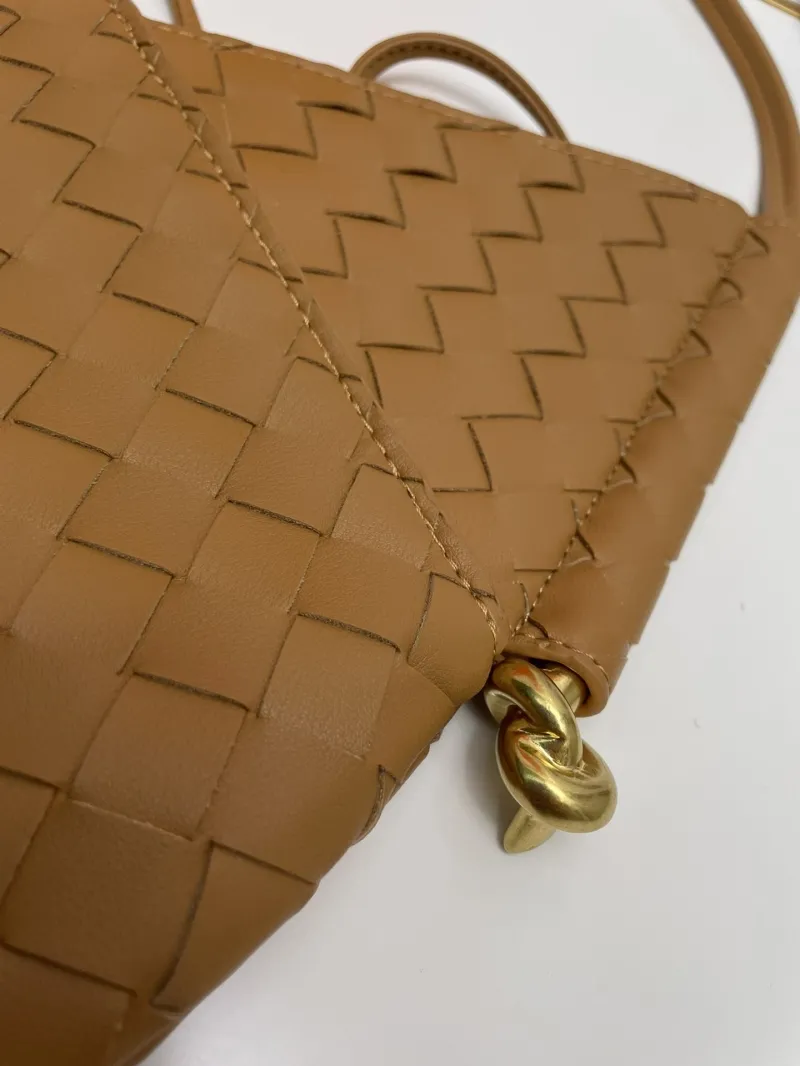 BV Brown Woven Satchel Bag S06006-1 - Image 6