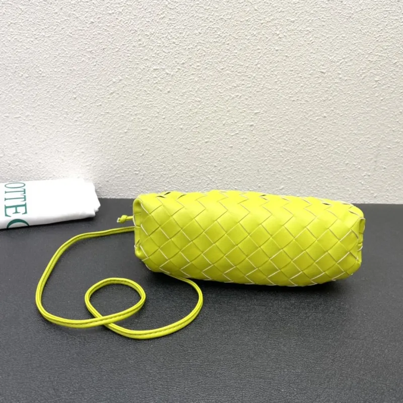 Bottega Veneta Lime Green Woven Crossbody Satchel Bag S2080 S2090 - Image 7