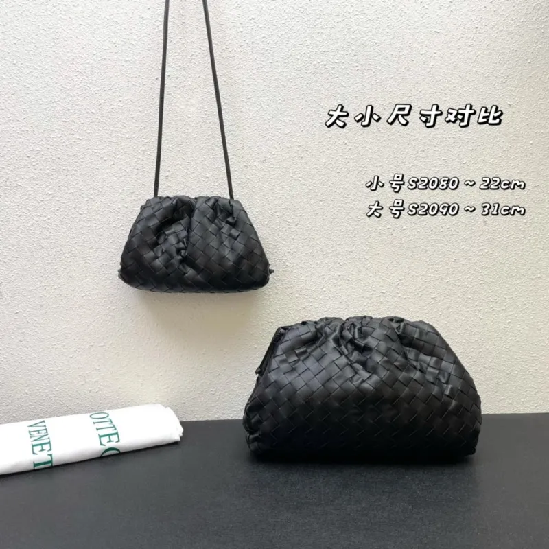 Black Bottega Veneta Crossbody Bag S2080 Small Large