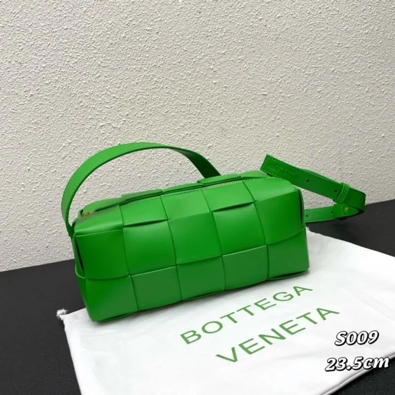 Bottega Veneta Green Satchel Bag S009 23.5cm