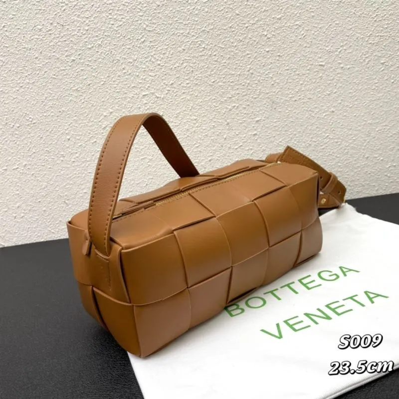 Bottega Veneta Brown Woven Crossbody Bag S009 23.5cm - Image 3