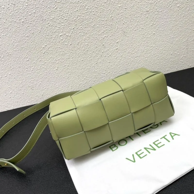 Bottega Veneta Light Green Woven Satchel Bag S009 23.5cm - Image 5