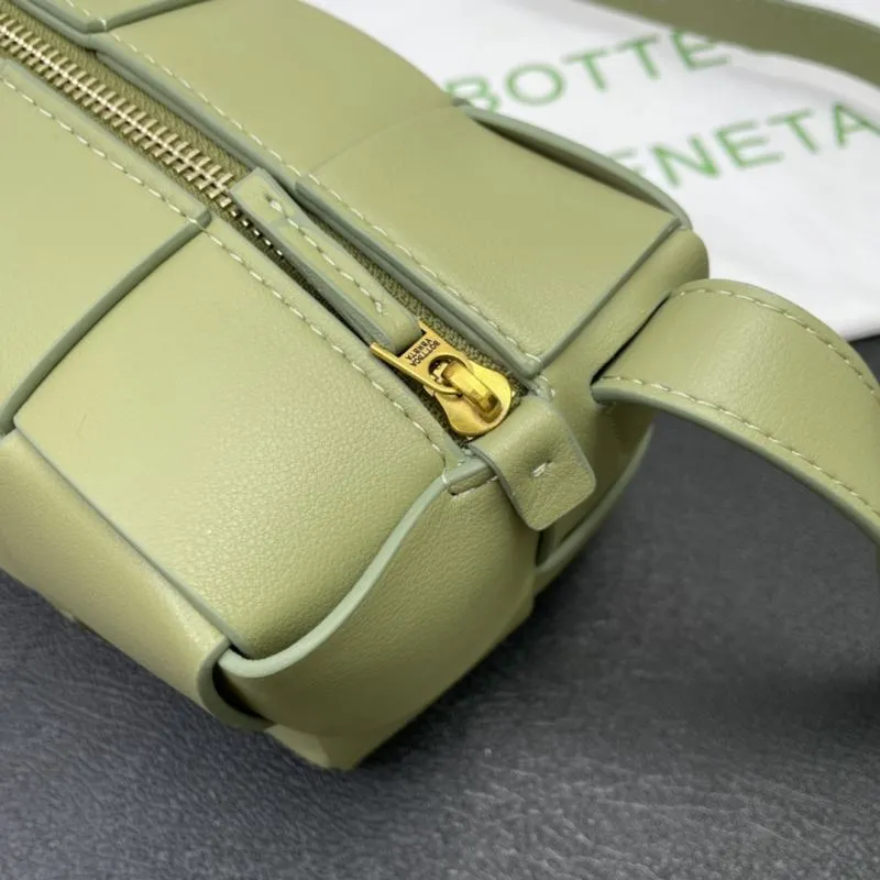 Bottega Veneta Light Green Woven Satchel Bag S009 23.5cm - Image 6