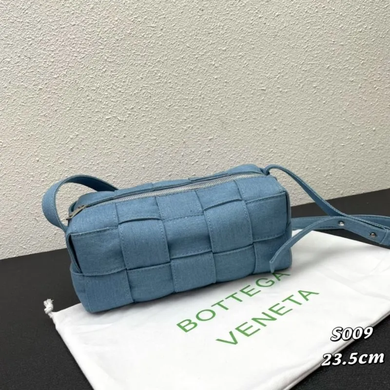 Bottega Veneta Denim Blue Satchel Bag S009 23.5cm