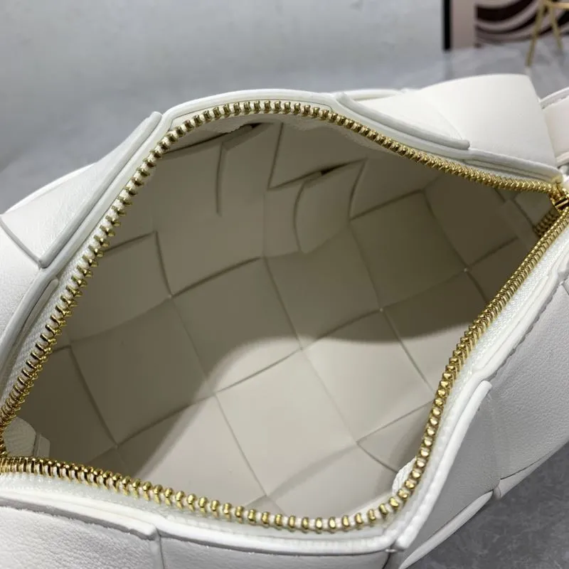 Bottega Veneta 5955 White Leather Satchel Bag - Image 9