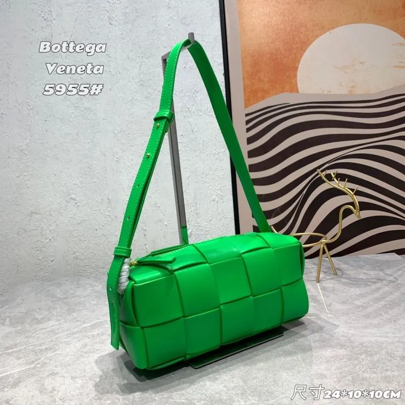 Alternative view of Bottega Veneta Green Satchel Bag 5955