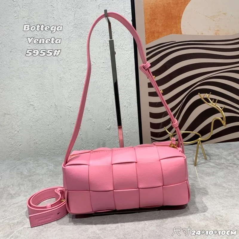Bottega Veneta Pink Satchel Bag 5955 - Image 3