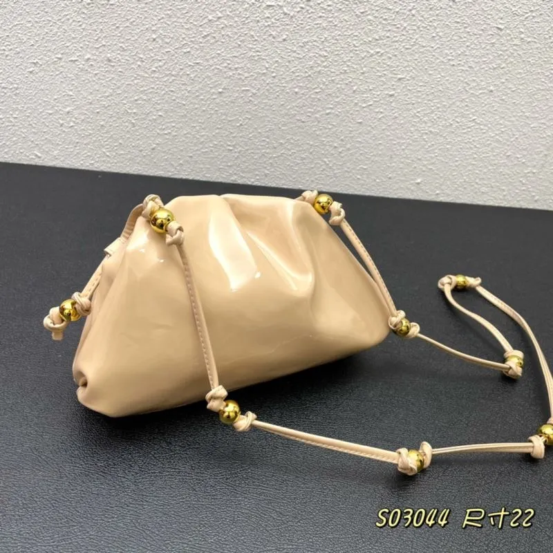BV Beige Crossbody Satchel Bag S03044 Size 22 - Image 3