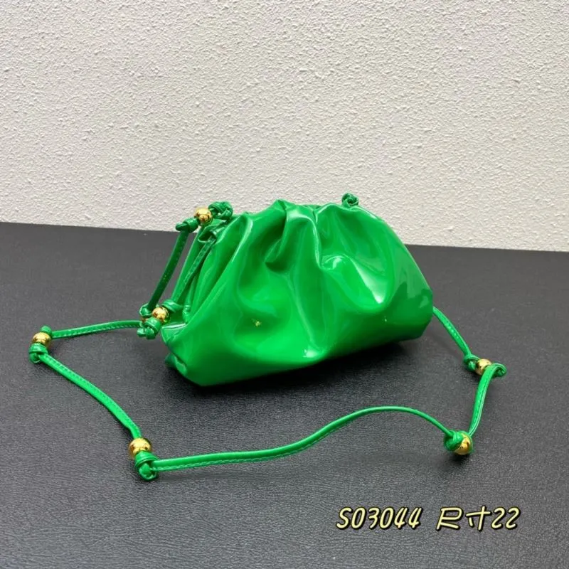 Alternative view of BV Green Satchel Crossbody Bag S03044 Size 22