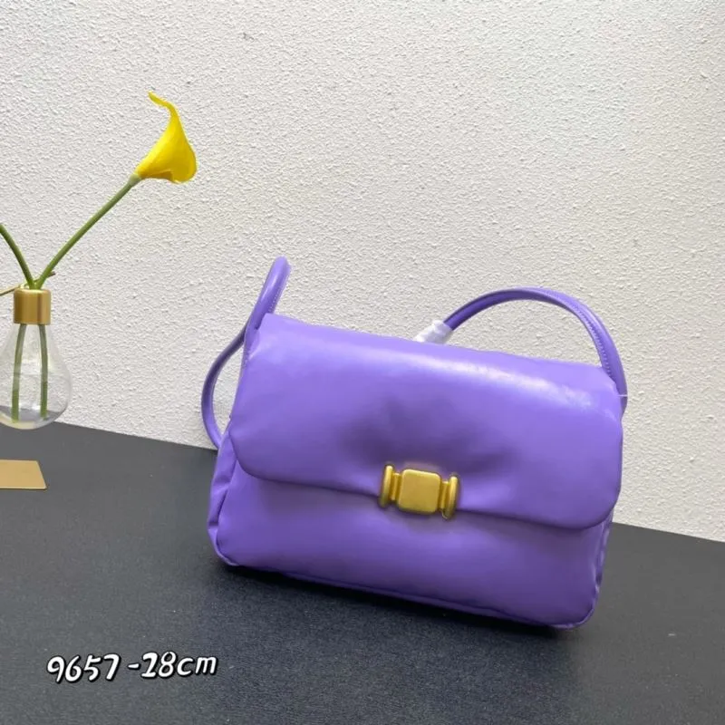 Purple Satchel Bag 9657 28cm