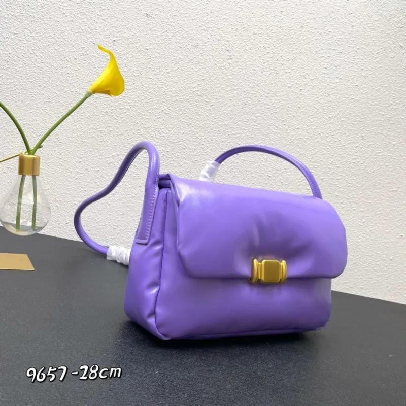 Alternative view of Purple Satchel Bag 9657 28cm