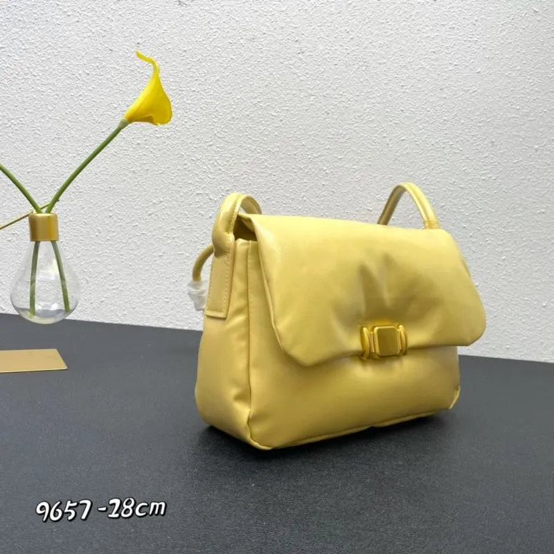 Alternative view of BV Yellow Satchel Bag 9657 Size 28cm