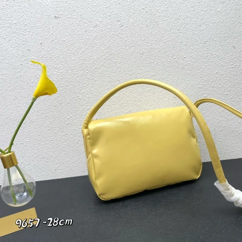 BV Yellow Satchel Bag 9657 Size 28cm - Image 3