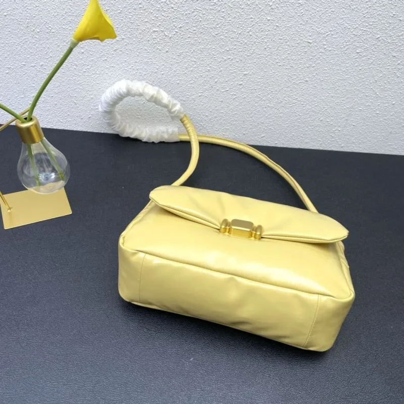 BV Yellow Satchel Bag 9657 Size 28cm - Image 6