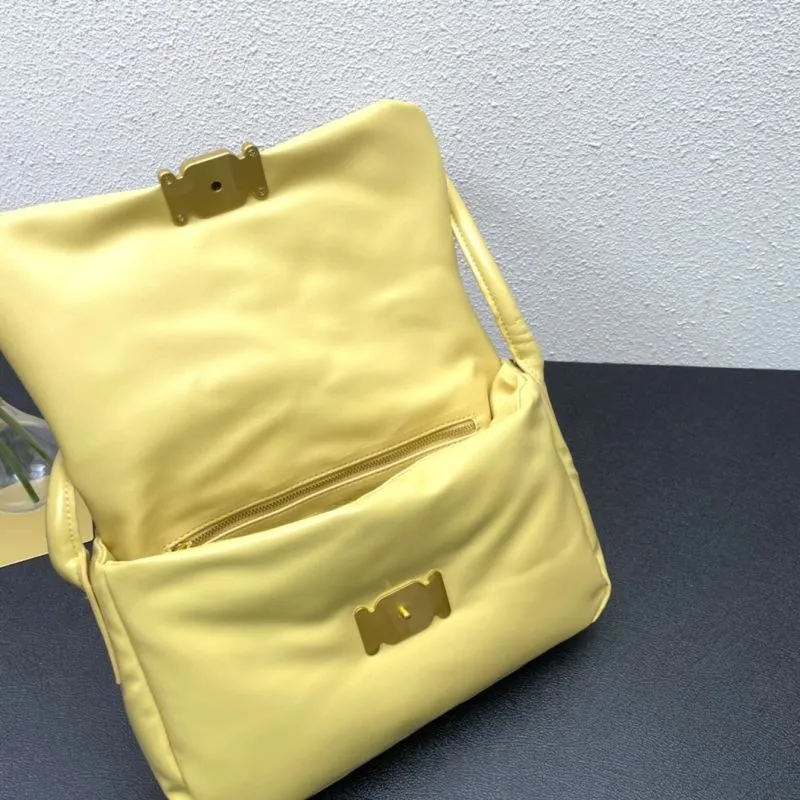 BV Yellow Satchel Bag 9657 Size 28cm - Image 8