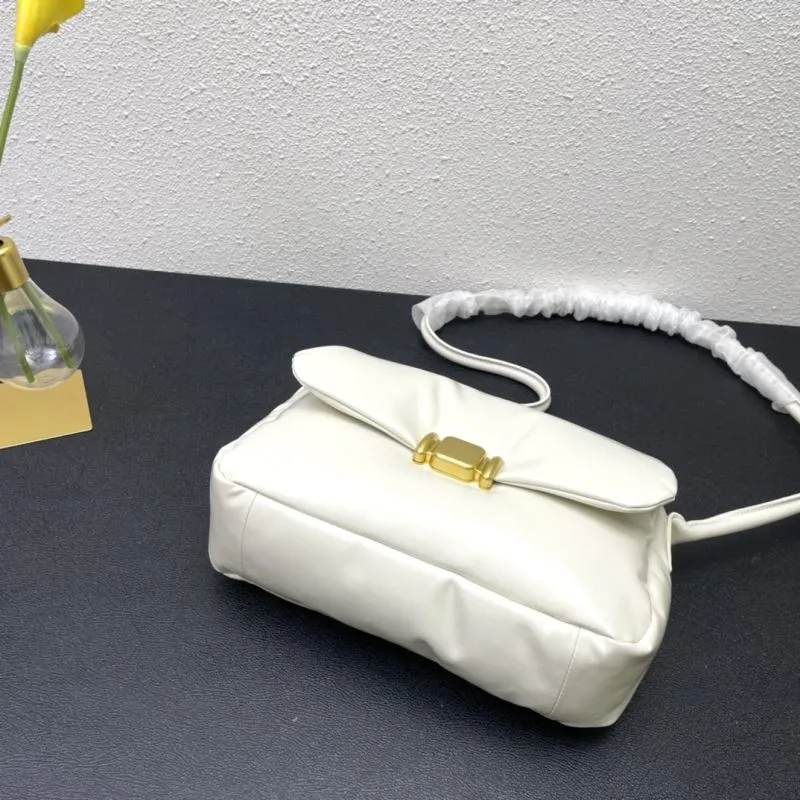 BV Off-White Satchel Bag 9657 Size 28cm - Image 6