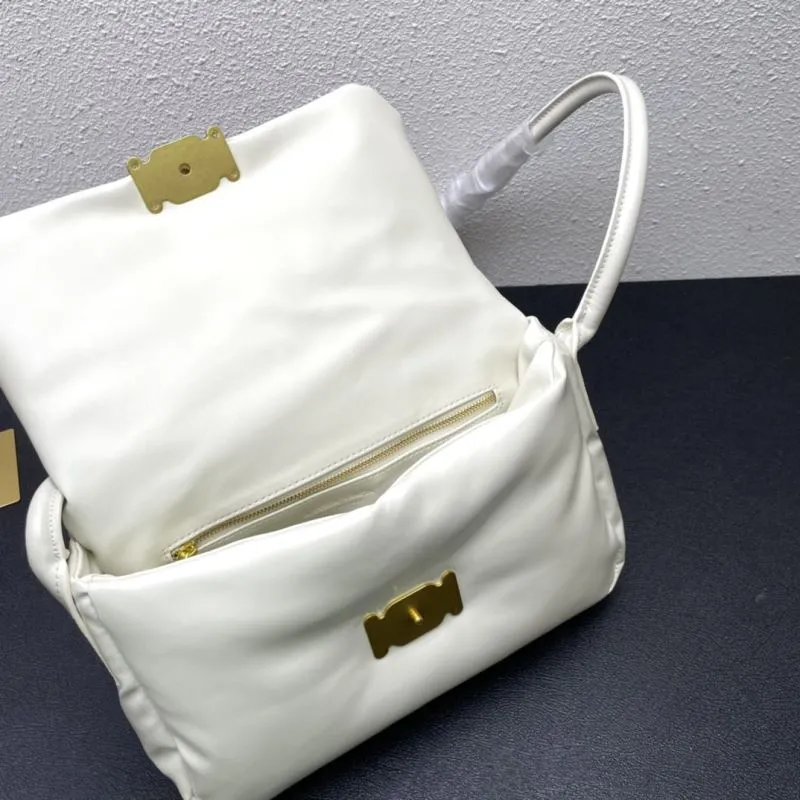 BV Off-White Satchel Bag 9657 Size 28cm - Image 8