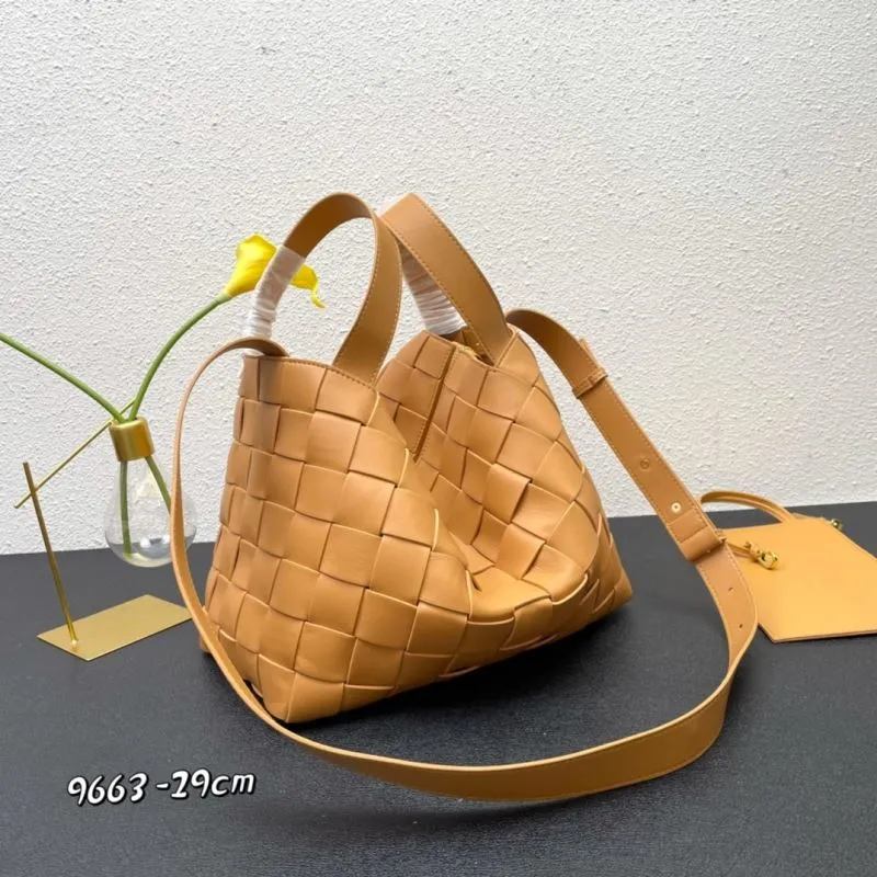 Alternative view of BV Woven Tan Satchel Bag 9663 29cm