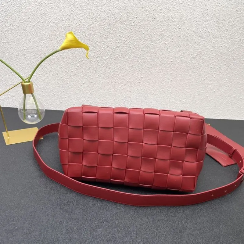 BV Red Woven Satchel Bag 9663 29cm - Image 7
