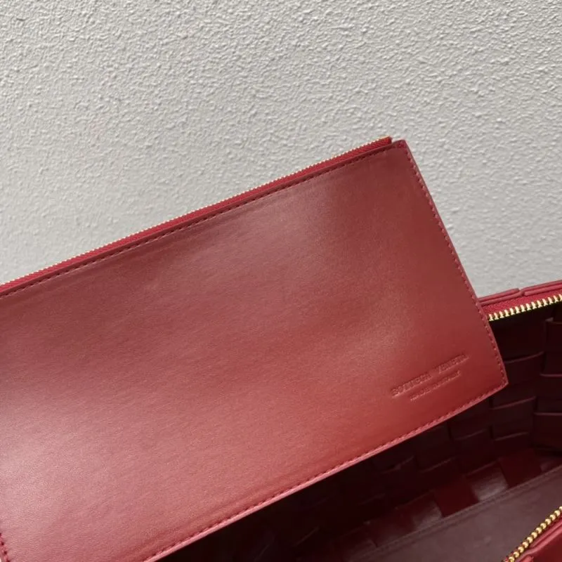 BV Red Woven Satchel Bag 9663 29cm - Image 9