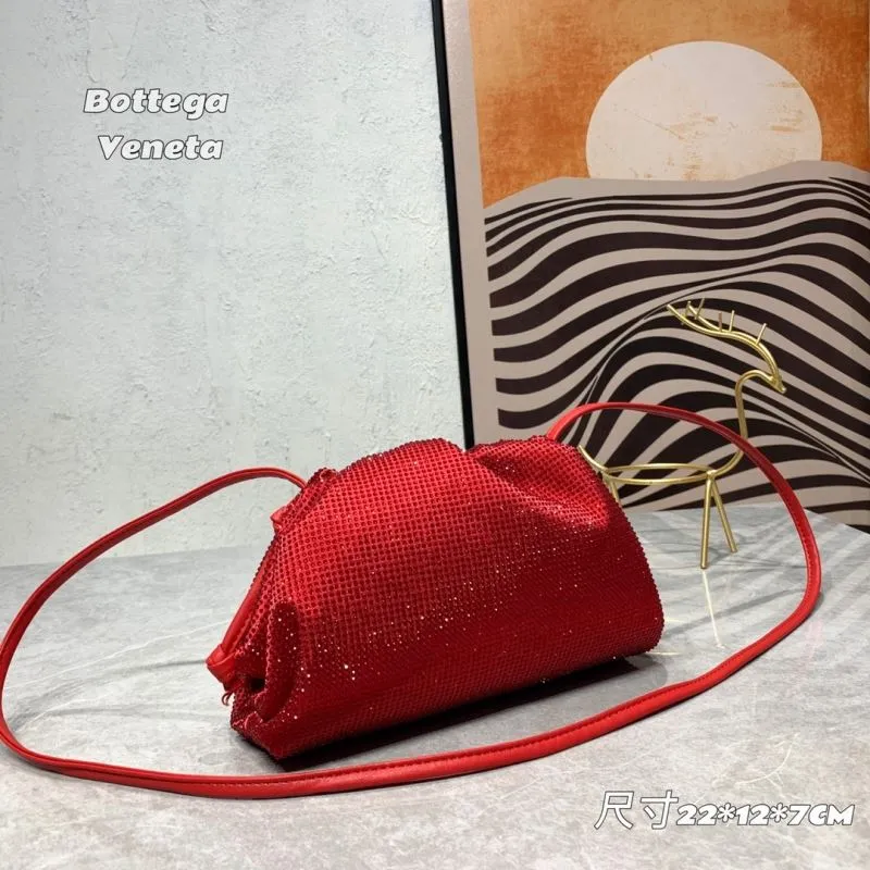 Alternative view of Bottega Veneta Red Crystal Satchel Crossbody Bag