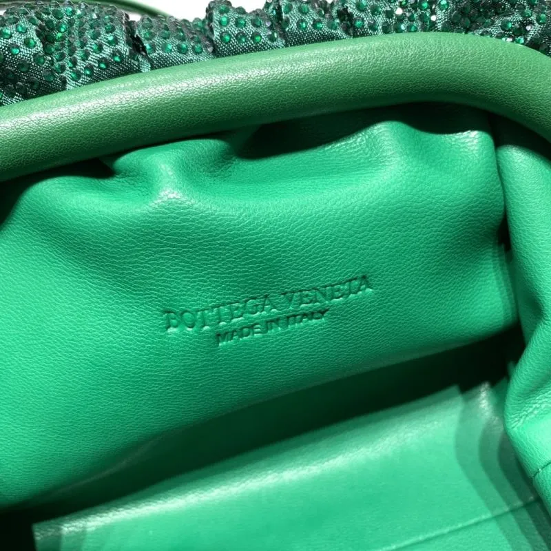 Bottega Veneta Green Crystal Crossbody Satchel Bag - Image 8