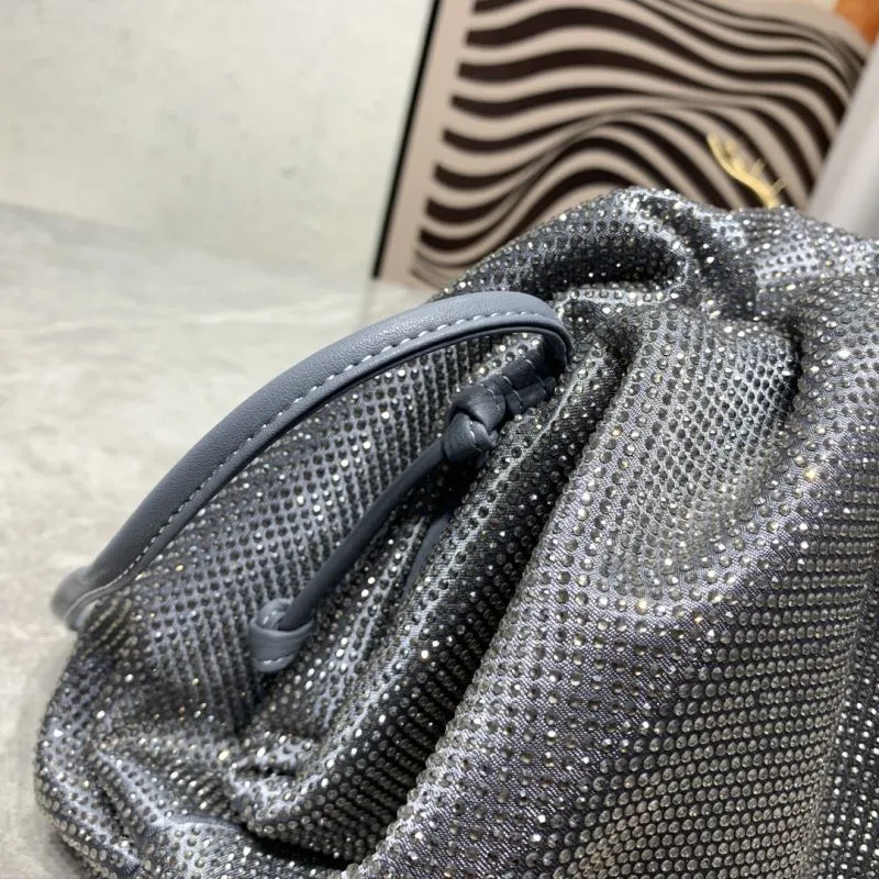 Bottega Veneta Silver Satchel Bag 287 - Image 5
