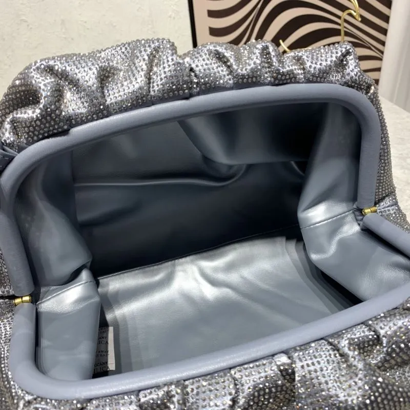 Bottega Veneta Silver Satchel Bag 287 - Image 7