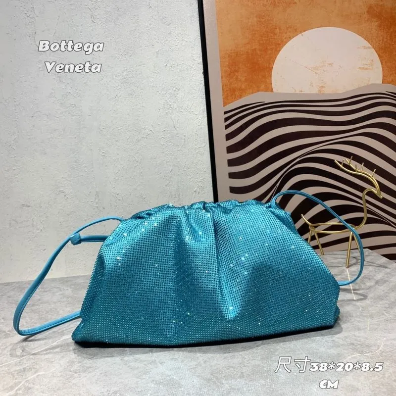 Bottega Veneta Turquoise Satchel Crossbody Bag 289