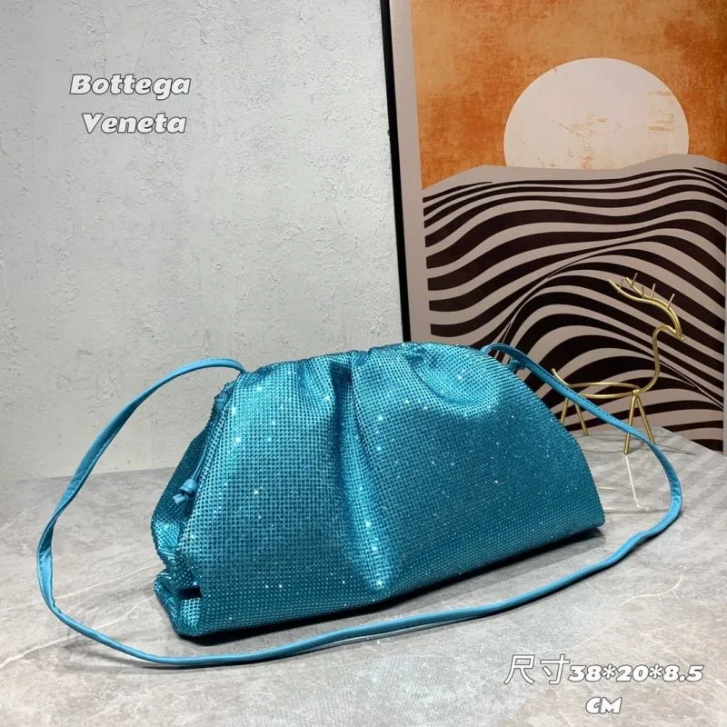 Alternative view of Bottega Veneta Turquoise Satchel Crossbody Bag 289