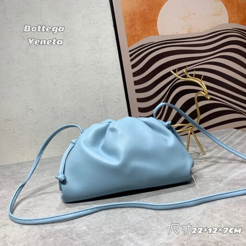 Bottega Veneta Light Blue Crossbody Satchel Bag 292