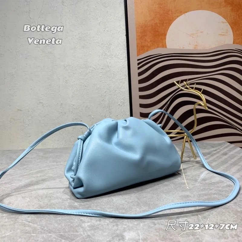 Alternative view of Bottega Veneta Light Blue Crossbody Satchel Bag 292