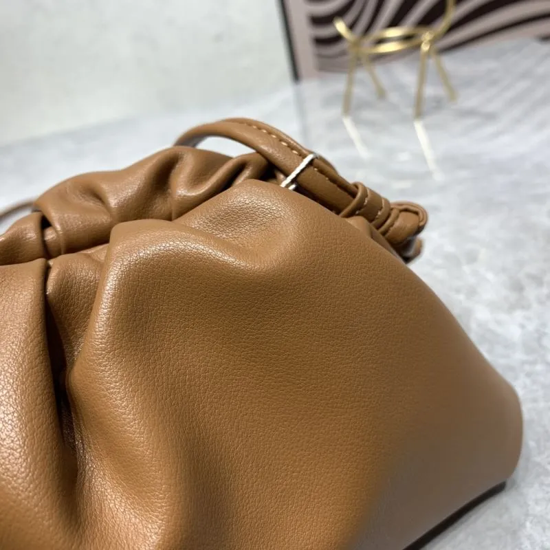 Bottega Veneta Brown Leather Crossbody Satchel Bag 293 - Image 4