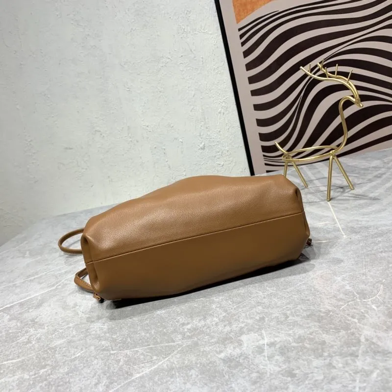Bottega Veneta Brown Leather Crossbody Satchel Bag 293 - Image 6