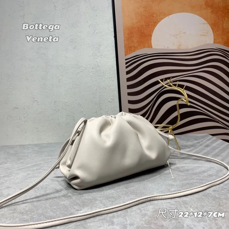 Alternative view of Bottega Veneta Light Beige Crossbody Pouch Bag 22x12x7cm 294