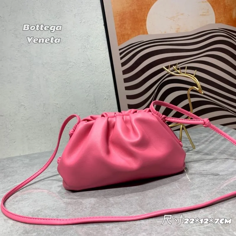 Bottega Veneta Pink Crossbody Satchel Bag