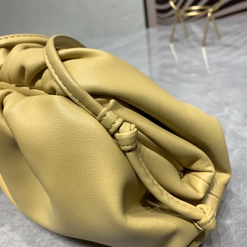 Bottega Veneta Yellow Crossbody Satchel Bag 22x12x7CM - Image 4
