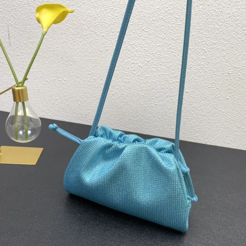 BV Turquoise Small Crossbody Satchel Bag - Image 6
