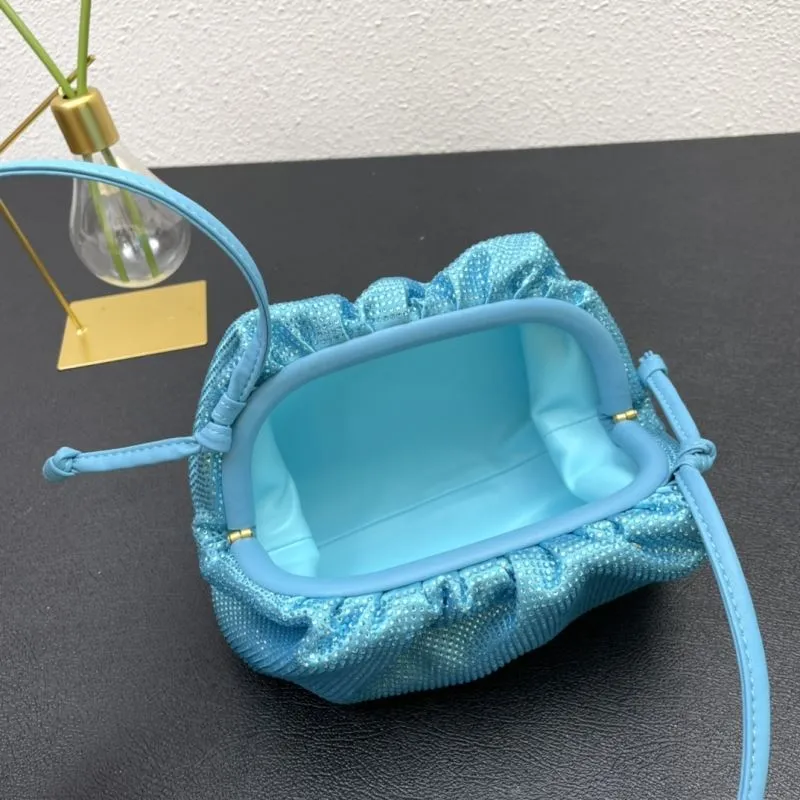 BV Turquoise Small Crossbody Satchel Bag - Image 8