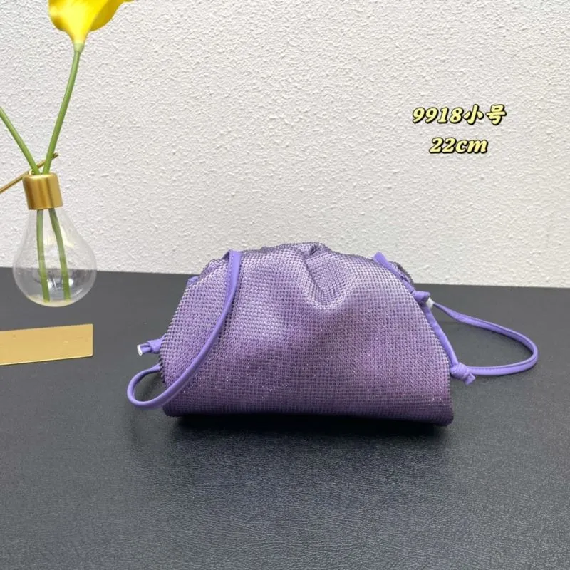 BV Purple Small Crossbody Satchel Bag 9918